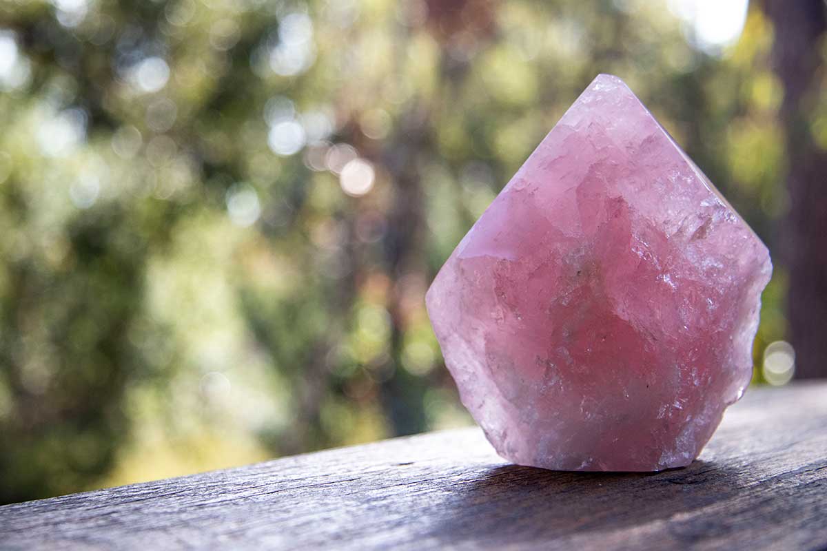 Semi Polished Rose Quartz Points image 1