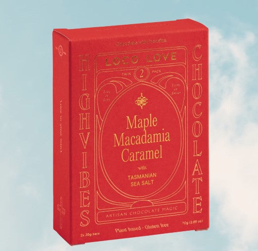 Loco Love Maple Macadamia Caramel Chocolate – 2 Pk