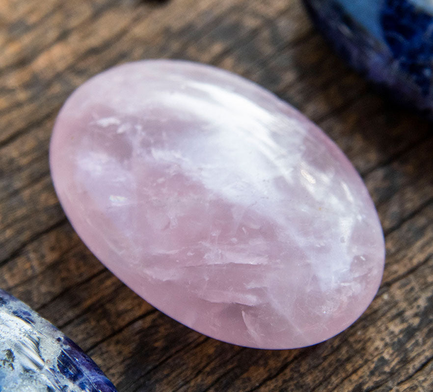 Rose Quartz Palm Stone image 1