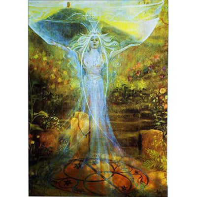 The Deva of Chalice Well Stained Glass Transfer image 0