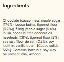 Roasted Hazelnut & Fleur De Sel - Chocolate Block