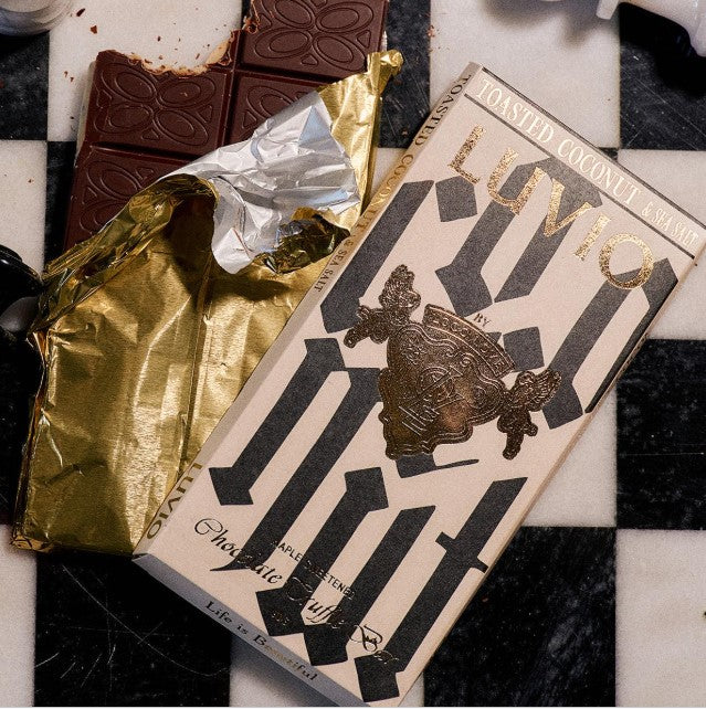 Luvio Toasted Coconut & Sea Salt - Chocolate Block