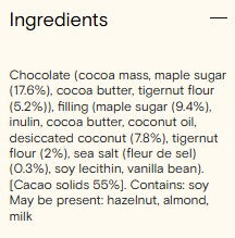 Luvio Toasted Coconut & Sea Salt - Chocolate Block