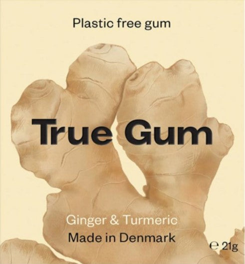 True Gum Ginger & Turmeric - Natural Chewing Gum