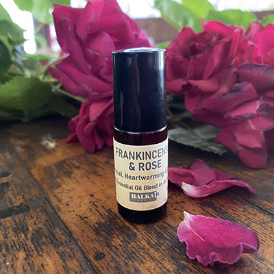 Frankincense and Rose Damask Essential Oil Blend - 6ml Roll on image 0