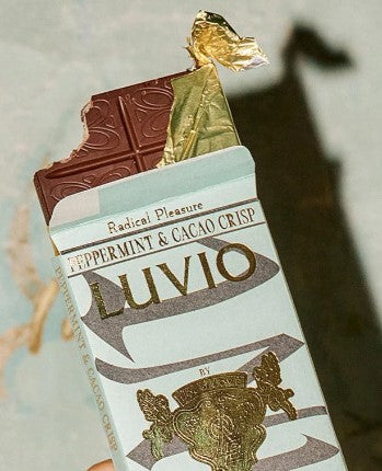 Luvio Peppermint & Cacao Crisp - Chocolate Block